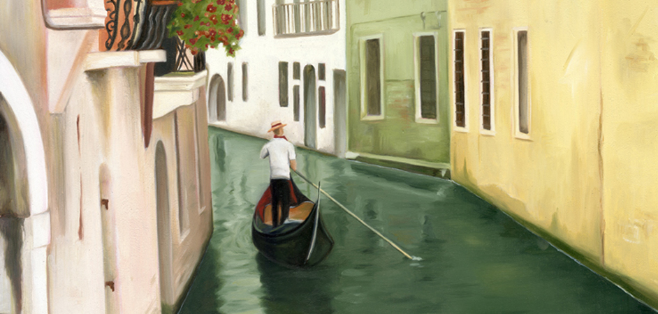 Afternoon in Venice - Oil on Canvas